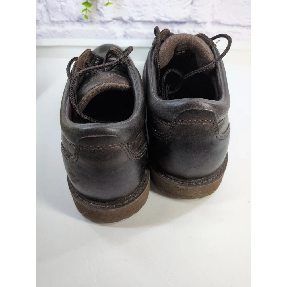 NEEDS TLC🚨L.L. Bean Oxford Shoes Men 10M Brown Leather Lace Up Chore Work Farm
